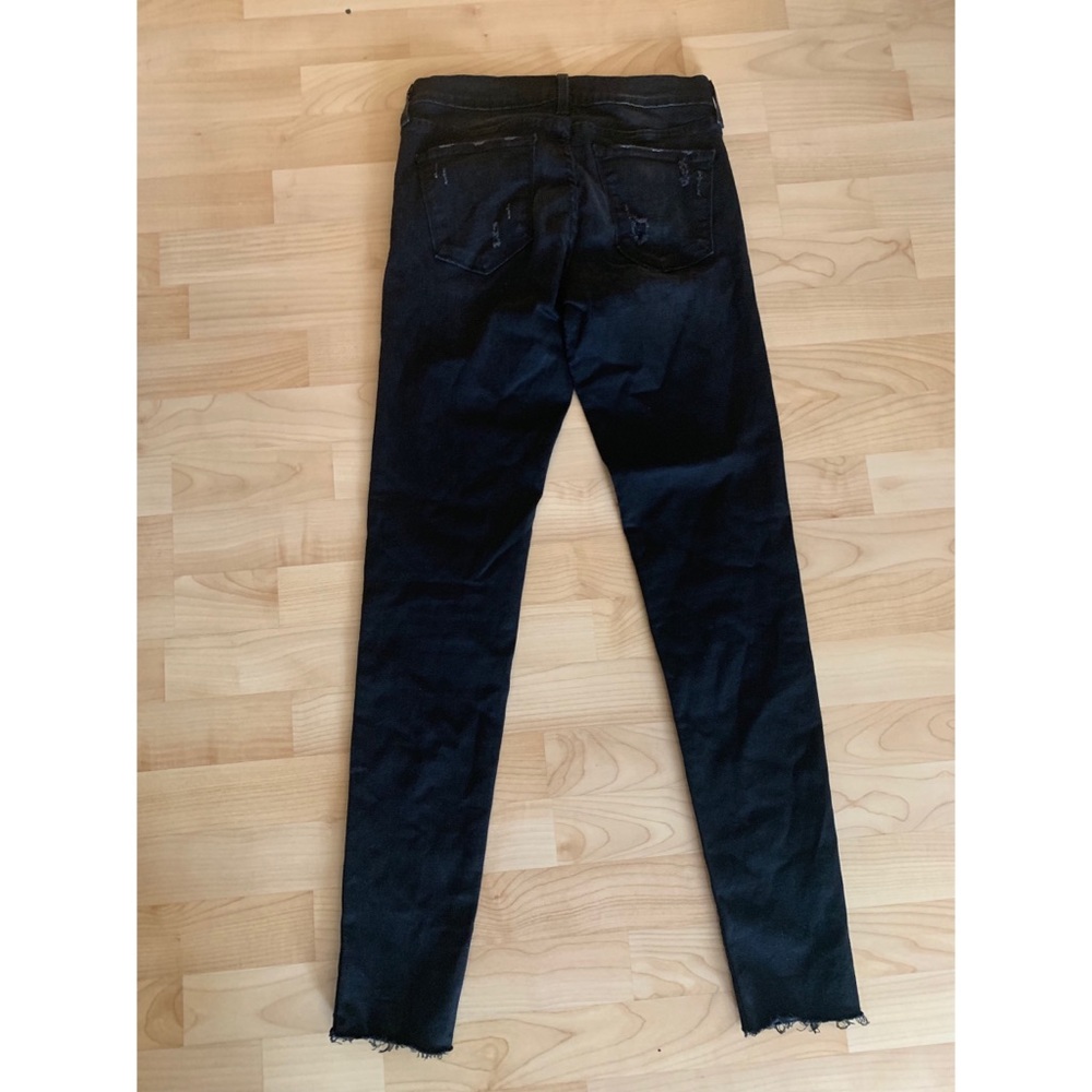 Flying monkey distressed skinny jeans